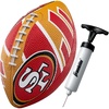 image:imageFranklin Sports NFL Team Footballs  Rubber Youth Mini Balls for All Teams  Kids 85 Football  Air Pump Sets  Official NFL LicensedSan Francisco 49ers