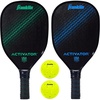 image:imageFranklin Sports Pickleball Paddle and Ball Set  Wooden Pickleball Rackets  Balls  Activator  USAPA Approved  Ball Set2 Player Set BlueGreen