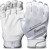image:imageFranklin Sports Supratak Football Receiver Gloves  WhiteChrome  Youth SmallWhiteChrome