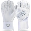 image:imageFranklin Sports USA Softball Batting Gloves  Infinite Powerstrap Womens Fastpitch  Softball Batting Gloves  Durable Full Wrap Cage Practice Gloves  Reinforced WristWhiteChrome