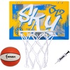 image:imageFranklin Sports WNBA Team Over The Door Basketball Hoops  Kids Indoor Mini Basketball Hoop  Ball Set  WNBA Fan Mini HoopsChicago Sky