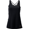 image:imageFranklin Sports Womens Womens Lattice Back Tank Top  Relaxed FitBlack
