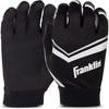 image:imageFranklin Sports Youth Football Receiver Gloves  Shoktak Youth Gloves  Kids Football  High GripBlack