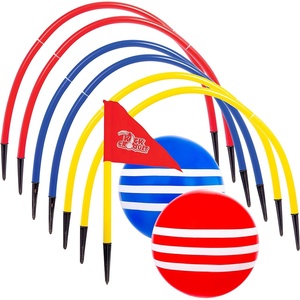 image:imageFranklin Kick Croquet Game Set  Perfect for Kids and Adults  Combines Soccer and Croquet  Great for Outdoor Play