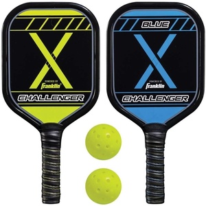 image:imageFranklin Sports 2 Player Pickleball Paddle  Ball Starter Set  Includes 2 Aluminum Paddles and 2 X40 Balls  USA Pickleball USAP ApprovedOne Size