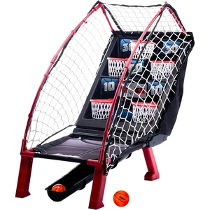 image:imageFranklin Sports Anywhere Basketball Arcade Game  Table Top Basketball Arcade Shootout Indoor Electronic Basketball GameBasketball  Red