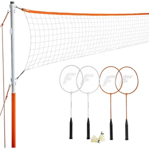 image:imageFranklin Sports Badminton Net Sets  Outdoor Backyard  Beach Badminton Net  Equipment Set  4 Rackets  2 Birdies  Portable Net Included  Adults  Kids SetStarter