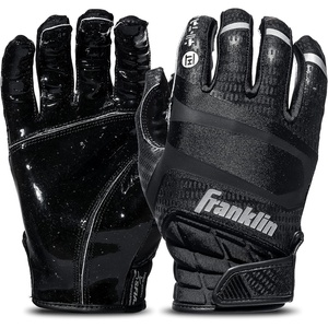 image:imageFranklin Sports Football Receiver Gloves  Adult and Youth Football Receiver Gloves  ExtraGrip Premium Football Gloves for All Ages  HiTack  SFIA ApprovedBlack