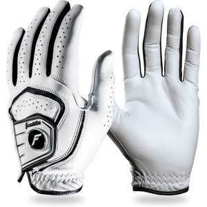 image:imageFranklin Sports Golf Glove  Pro Golf Gloves  Premium Leather Golfing Glove  Maximum Grip  White  BlackPearl