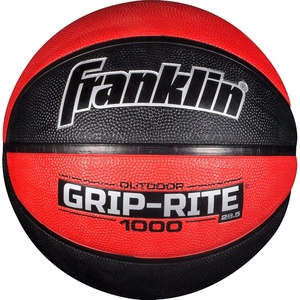image:imageFranklin Sports GripRite 1000 Youth Basketball  Durable Junior Size Basketball for School Camp Home Practice  Indoor and Outdoor Use  Multiple Colors and SizesRedBlack