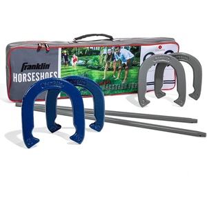 image:imageFranklin Sports Horseshoes Sets  Game Sets for Adults  Kids  Includes 4 Horseshoes and 2 Ground StakesFamily