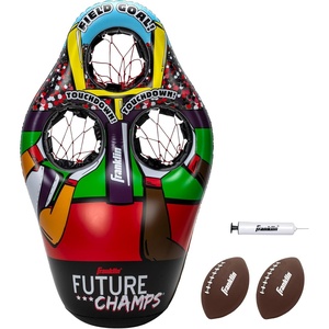 image:imageFranklin Sports Kids Football Target Toss Game  Inflatable Throwing Target Toy with Soft Mini Footballs  Fun Kids Sports GameFootball Target