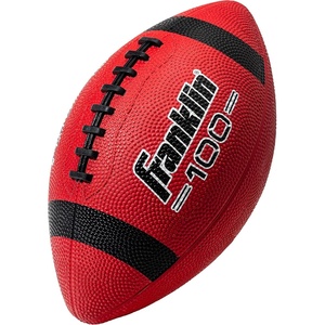 image:imageFranklin Sports Kids Junior GripRite Youth Junior Size Rubber Footballs  Peewee Kids Durable Outdoor Footballs  Single amp Bulk Packs AvailableRedBlack
