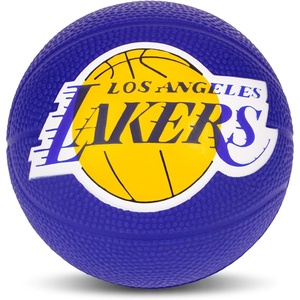 image:imageFranklin Sports Kids NBA Mini Foam Basketball  55 Inch Soft Toy Basketball for Indoor or Mini Over the Door HoopsLos Angeles Lakers