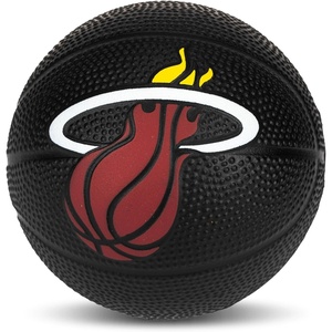 image:imageFranklin Sports Kids NBA Mini Foam Basketball  55 Inch Soft Toy Basketball for Indoor or Mini Over the Door HoopsMiami Heat