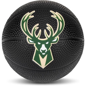image:imageFranklin Sports Kids NBA Mini Foam Basketball  55 Inch Soft Toy Basketball for Indoor or Mini Over the Door HoopsMilwaukee Bucks