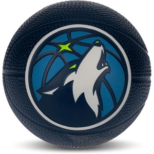 image:imageFranklin Sports Kids NBA Mini Foam Basketball  55 Inch Soft Toy Basketball for Indoor or Mini Over the Door HoopsMinnesota Timberwolves