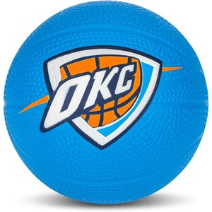 image:imageFranklin Sports Kids NBA Mini Foam Basketball  55 Inch Soft Toy Basketball for Indoor or Mini Over the Door HoopsOklahoma City Thunder