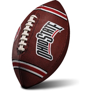 image:imageFranklin Sports Kids NCAA Youth Football  Official College Team Football with Team Logos  Junior SizeOhio State Buckeyes