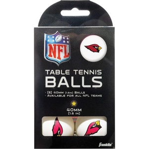 image:imageFranklin Sports Licensed Table Tennis Balls  NFL Table Tennis Balls  Official Team Logos and Colors  Fun Tailgate AccessoriesArizona Cardinals