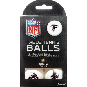 image:imageFranklin Sports Licensed Table Tennis Balls  NFL Table Tennis Balls  Official Team Logos and Colors  Fun Tailgate AccessoriesAtlanta Falcons