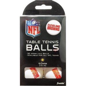 image:imageFranklin Sports Licensed Table Tennis Balls  NFL Table Tennis Balls  Official Team Logos and Colors  Fun Tailgate AccessoriesCleveland Browns