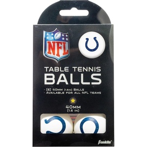 image:imageFranklin Sports Licensed Table Tennis Balls  NFL Table Tennis Balls  Official Team Logos and Colors  Fun Tailgate AccessoriesIndianapolis Colts