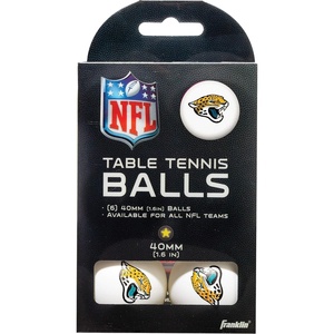image:imageFranklin Sports Licensed Table Tennis Balls  NFL Table Tennis Balls  Official Team Logos and Colors  Fun Tailgate AccessoriesJacksonville Jaguars