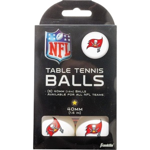 image:imageFranklin Sports Licensed Table Tennis Balls  NFL Table Tennis Balls  Official Team Logos and Colors  Fun Tailgate AccessoriesTampa Bay Buccaneers