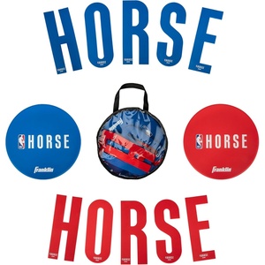 image:imageFranklin Sports NBA Horse Play Kids Basketball Game Set  2 Player Basketball Shooting Kit for Kids  HORSE Letters  Shot Markers  Game Sheet  Carry Bag Included  Ages 3