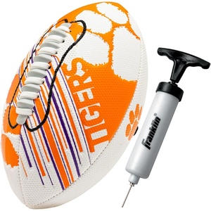 image:imageFranklin Sports NCAA Football  Youth Mini Football  85 SPACELACE Easy Grip Texture  Perfect for KidsClemson Tigers