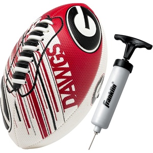 image:imageFranklin Sports NCAA Football  Youth Mini Football  85 SPACELACE Easy Grip Texture  Perfect for KidsGeorgia Bulldogs