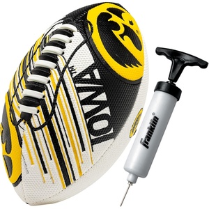 image:imageFranklin Sports NCAA Football  Youth Mini Football  85 SPACELACE Easy Grip Texture  Perfect for KidsIowa Hawkeyes