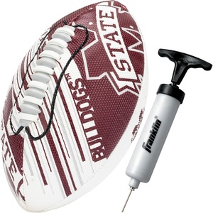 image:imageFranklin Sports NCAA Football  Youth Mini Football  85 SPACELACE Easy Grip Texture  Perfect for KidsMississippi State Bulldogs