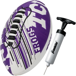 image:imageFranklin Sports NCAA Football  Youth Mini Football  85 SPACELACE Easy Grip Texture  Perfect for KidsTCU Horned Frogs