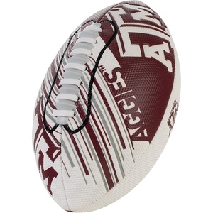 image:imageFranklin Sports NCAA Football  Youth Mini Football  85 SPACELACE Easy Grip Texture  Perfect for KidsTexas AM Aggies
