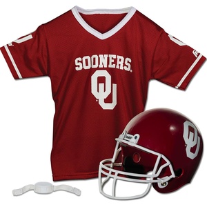 image:imageFranklin Sports NCAA Kids College Football Helmet  Jersey Sets  NCAA Team Youth Football Helmet  Uniform Costume SetOklahoma Sooners