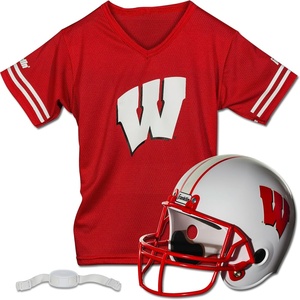 image:imageFranklin Sports NCAA Kids College Football Helmet  Jersey Sets  NCAA Team Youth Football Helmet  Uniform Costume SetWisconsin Badgers