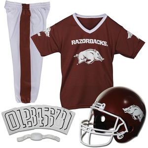 image:imageFranklin Sports NCAA Kids Football Uniform Sets  College Football Jersey Helmet  Pants for Boys  Girls  NCAA OfficialArkansas Razorbacks