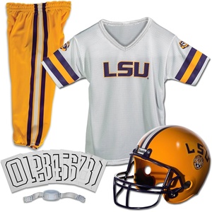 image:imageFranklin Sports NCAA Kids Football Uniform Sets  College Football Jersey Helmet  Pants for Boys  Girls  NCAA OfficialLSU Tigers