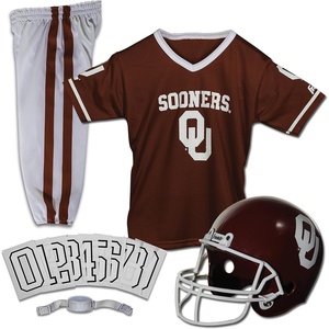 image:imageFranklin Sports NCAA Kids Football Uniform Sets  College Football Jersey Helmet  Pants for Boys  Girls  NCAA OfficialOklahoma Sooners