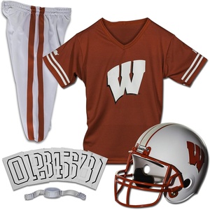 image:imageFranklin Sports NCAA Kids Football Uniform Sets  College Football Jersey Helmet  Pants for Boys  Girls  NCAA OfficialWisconsin Badgers