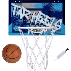 image:imageFranklin Sports NCAA Over The Door Basketball Hoop  Kids Indoor Basketball Hoop with Basketball  NCAA Fan Shop Mini Hoop for Bedroom  Office  Over The Door Mini HoopNorth Carolina Tarheels
