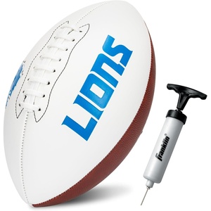 image:imageFranklin Sports NFL Autograph Football  Official Size White Panel Souvenir Football for Autographs  Signatures  NFL Team Fan Shop MemorabiliaDetroit Lions