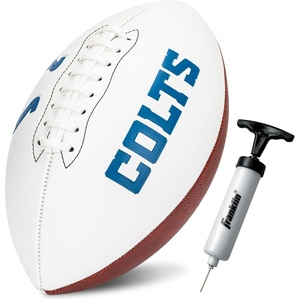 image:imageFranklin Sports NFL Autograph Football  Official Size White Panel Souvenir Football for Autographs  Signatures  NFL Team Fan Shop MemorabiliaIndianapolis Colts