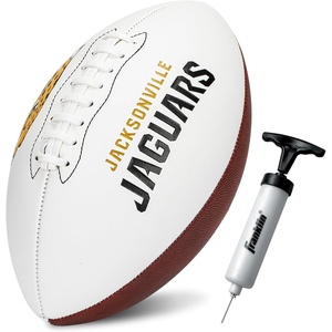 image:imageFranklin Sports NFL Autograph Football  Official Size White Panel Souvenir Football for Autographs  Signatures  NFL Team Fan Shop MemorabiliaJacksonville Jaguars