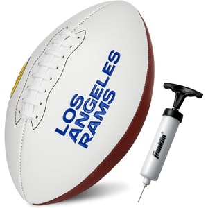 image:imageFranklin Sports NFL Autograph Football  Official Size White Panel Souvenir Football for Autographs  Signatures  NFL Team Fan Shop MemorabiliaLos Angeles Rams