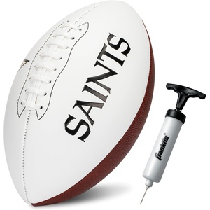 image:imageFranklin Sports NFL Autograph Football  Official Size White Panel Souvenir Football for Autographs  Signatures  NFL Team Fan Shop MemorabiliaNew Orleans Saints