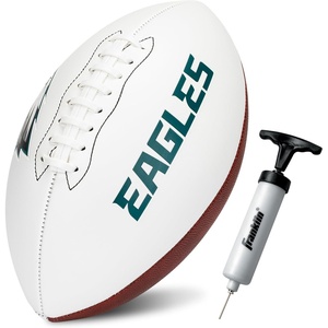 image:imageFranklin Sports NFL Autograph Football  Official Size White Panel Souvenir Football for Autographs  Signatures  NFL Team Fan Shop MemorabiliaPhiladelphia Eagles