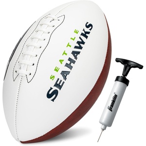 image:imageFranklin Sports NFL Autograph Football  Official Size White Panel Souvenir Football for Autographs  Signatures  NFL Team Fan Shop MemorabiliaSeattle Seahawks
